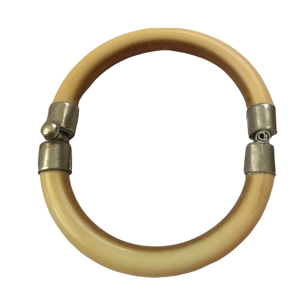 Vintage Yellow bangle bracelet